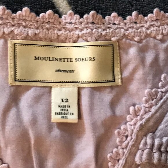 Moulinette Soeurs by Anthropologie Sleeveless Bouffant dress Plum Size12 drs010 - Picture 5 of 6